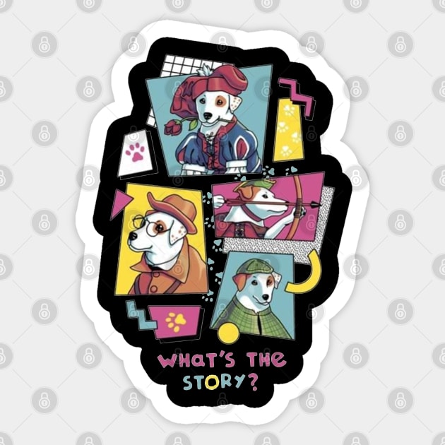 What_s The Story Sticker by Bostics